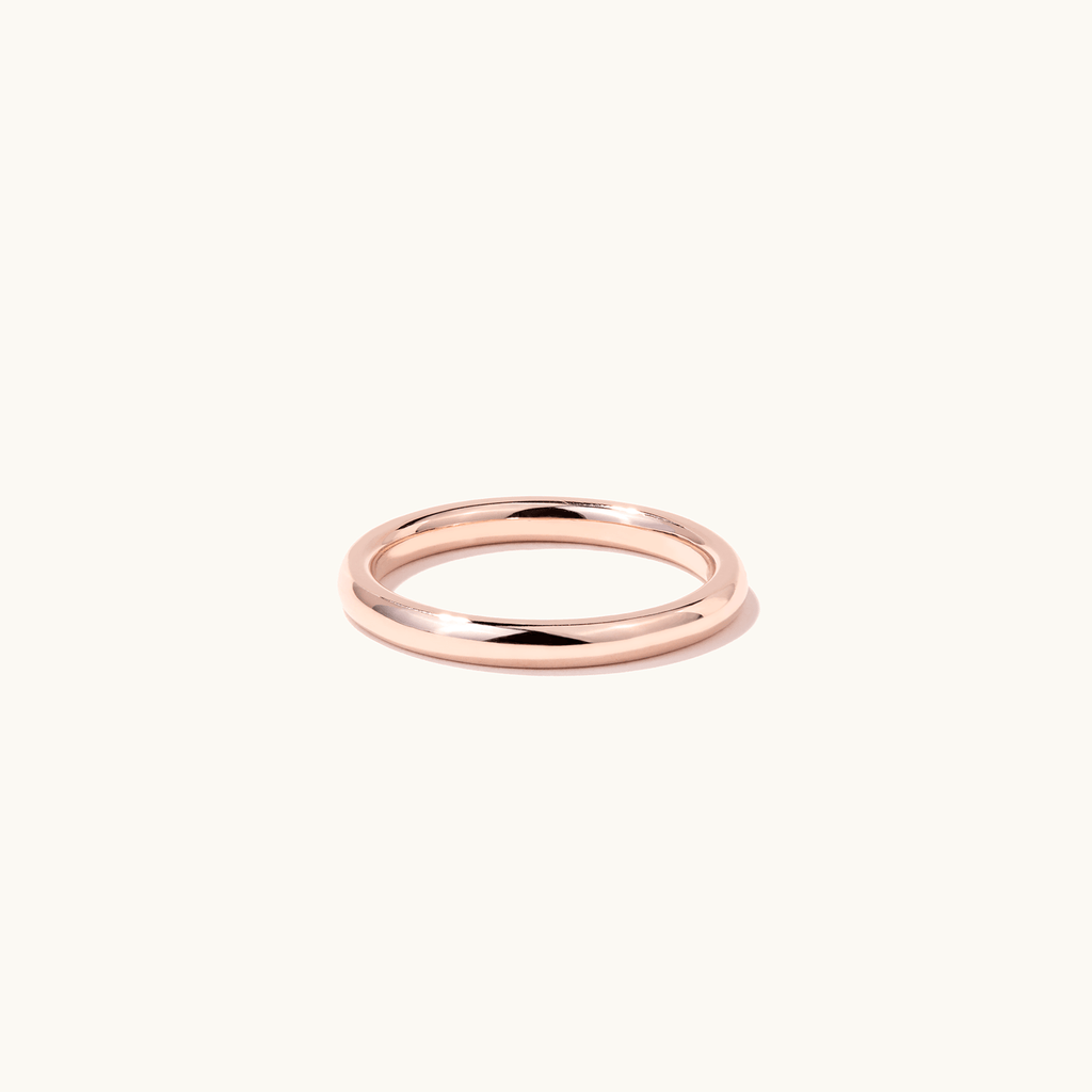 Jewellers District's Classic Wedding Ring in 14k Rose Gold, Band: 5mm