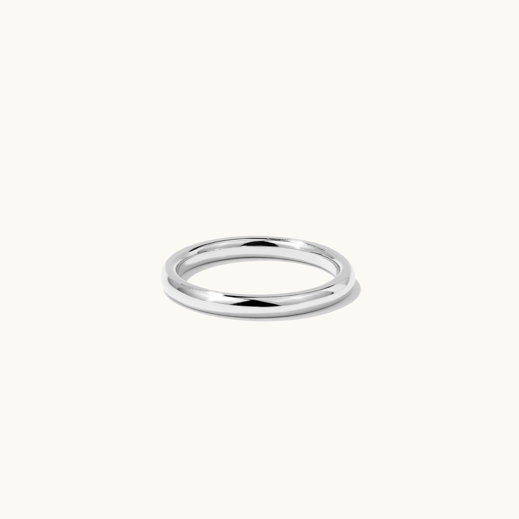 Jewellers District's Classic Wedding Ring in 14k White Gold, Band: 5mm