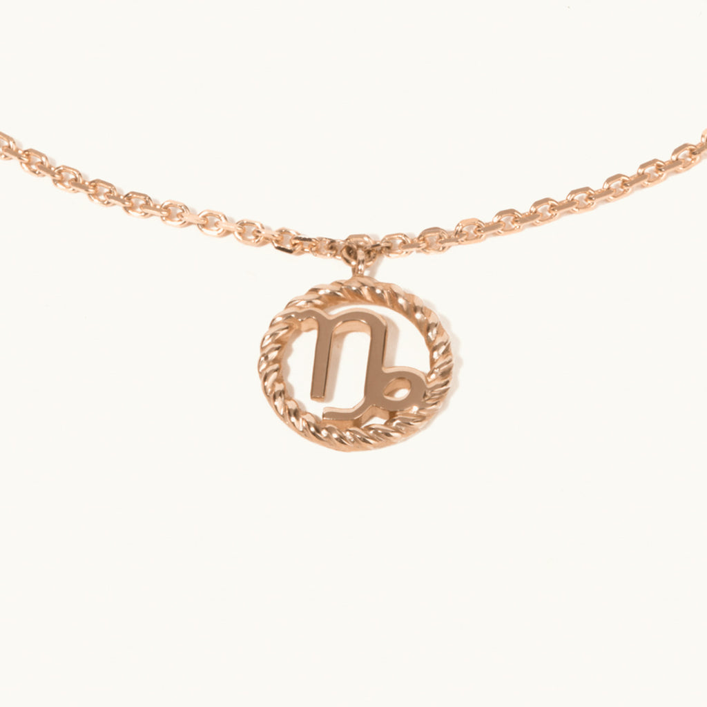 Jewellers District's Gold Zodiac Charm Bracelet: Capricorn in 14k Rose Gold #2