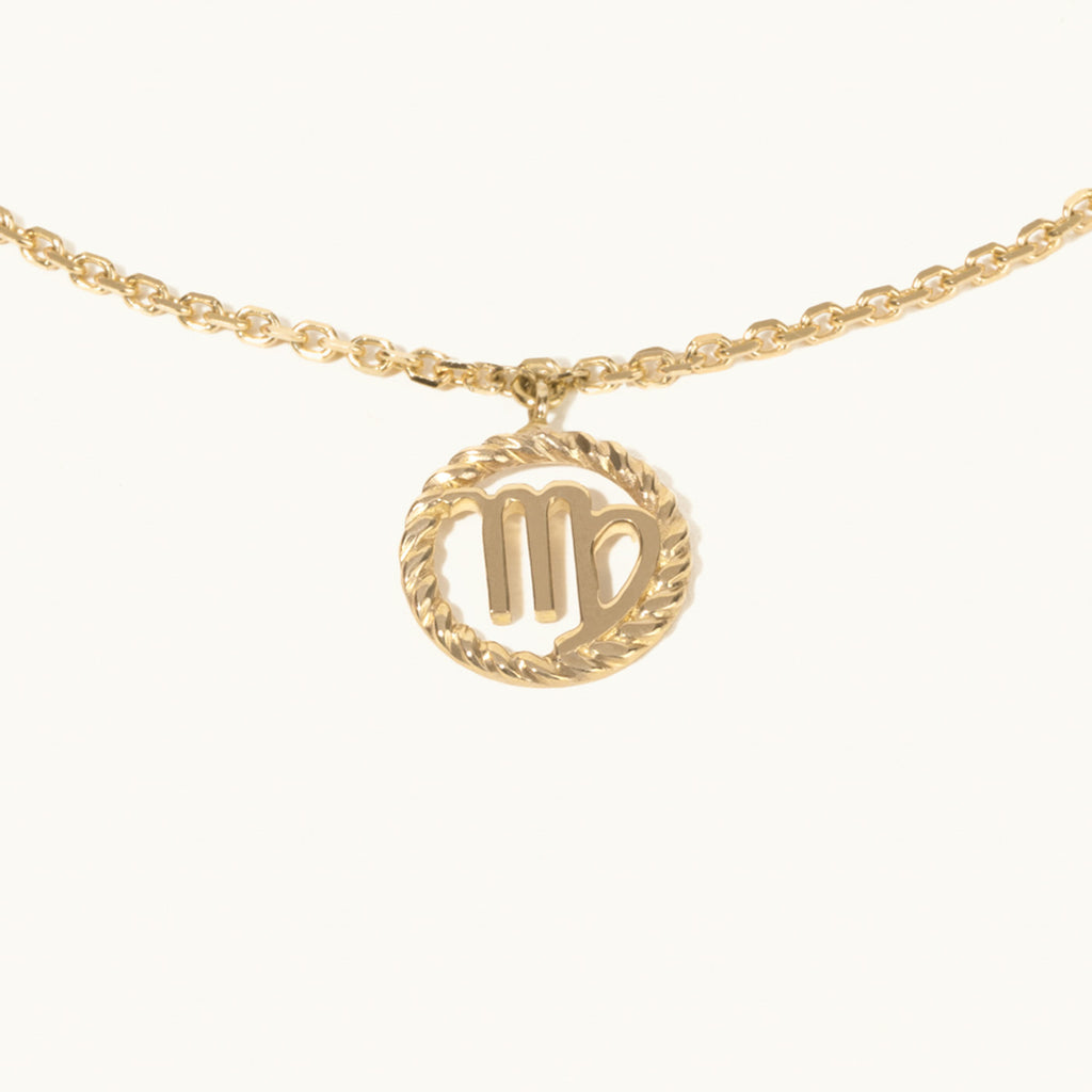 Jewellers District's Gold Zodiac Charm Bracelet: Virgo in 14k Yellow Gold #2