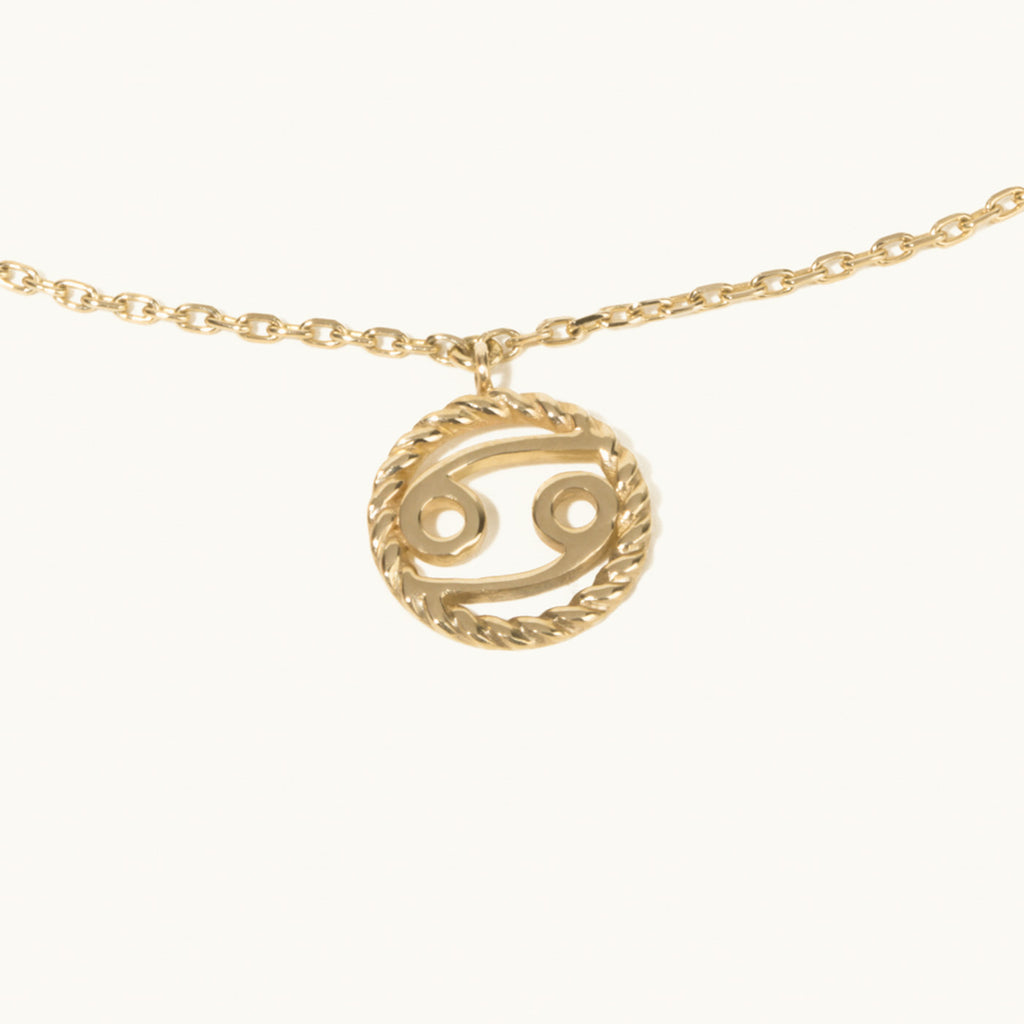 Jewellers District's Gold Zodiac Charm Bracelet: Cancer in 14k Yellow Gold #2