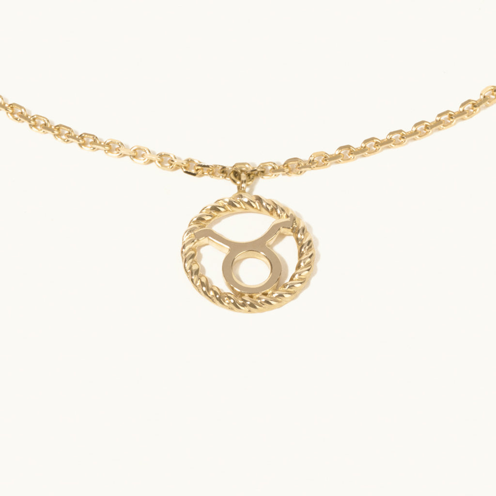 Jewellers District's Gold Zodiac Charm Bracelet: Taurus in 14k Yellow Gold #2